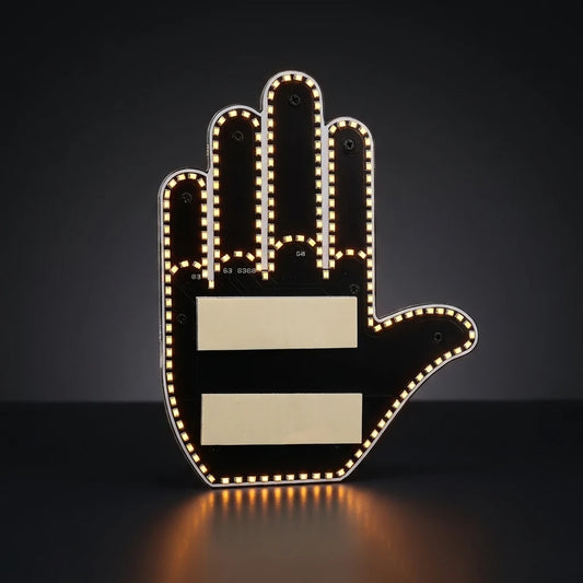 Clean product shot - LED hand sign light