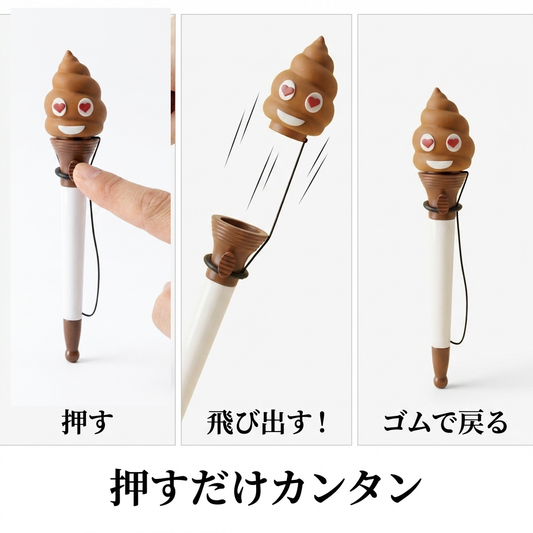 押すと飛び出す仕組み