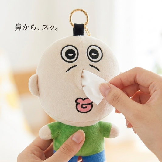 鼻からティッシュを引き出す