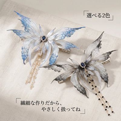 バタフライヘアクリップの品質とお手入れ