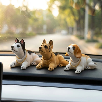 首ふりワンちゃん 3犬種 車のダッシュボード