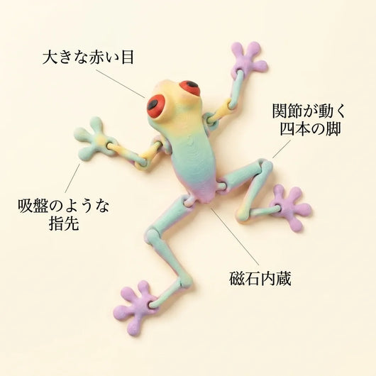 LACIAGA 可動カエルマグネット