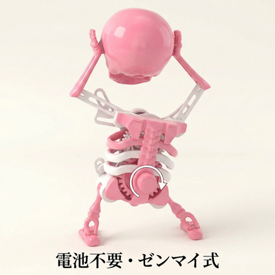 電池不要・ゼンマイ式