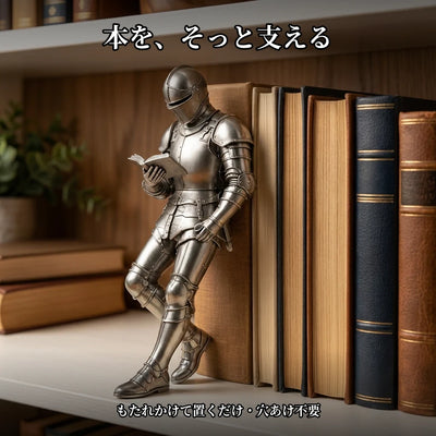 読書の騎士 ブックエンド 本を支える様子