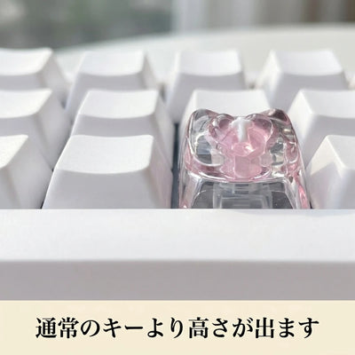 LACIAGA ねこみみクリアキーキャップ 4個セット