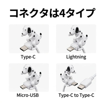 コネクタは4タイプ