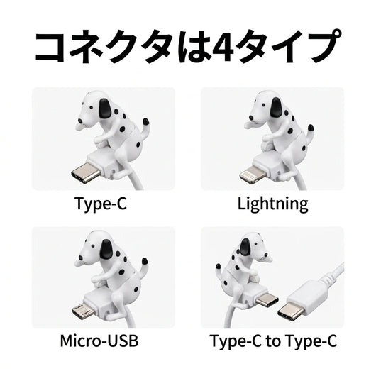 コネクタは4タイプ