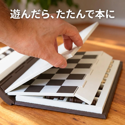 LACIAGA 本型チェスセット たたんで本の形に