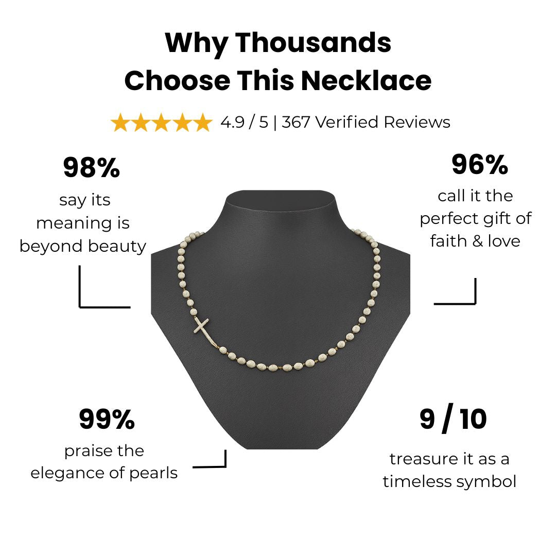 Laciaga™ Eternal Pearl Cross Necklace