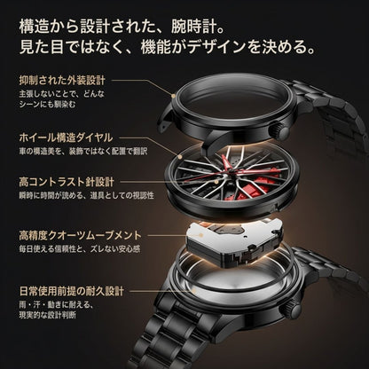 機能起点 × ブレーキキャリパー 腕時計