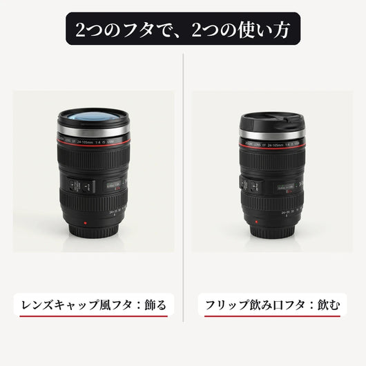 LACIAGA カメラレンズ型タンブラー