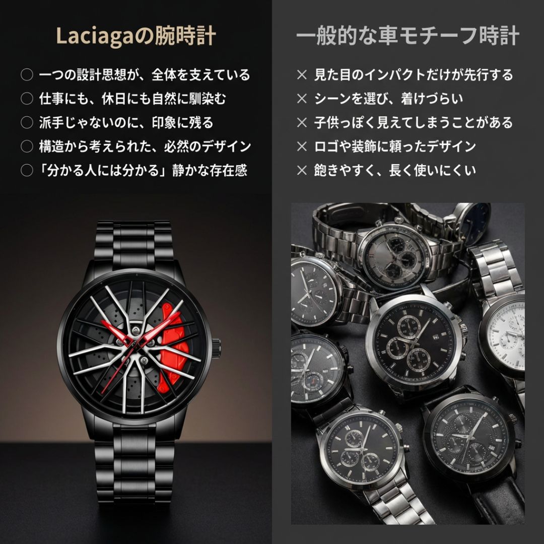 機能起点 × ブレーキキャリパー 腕時計