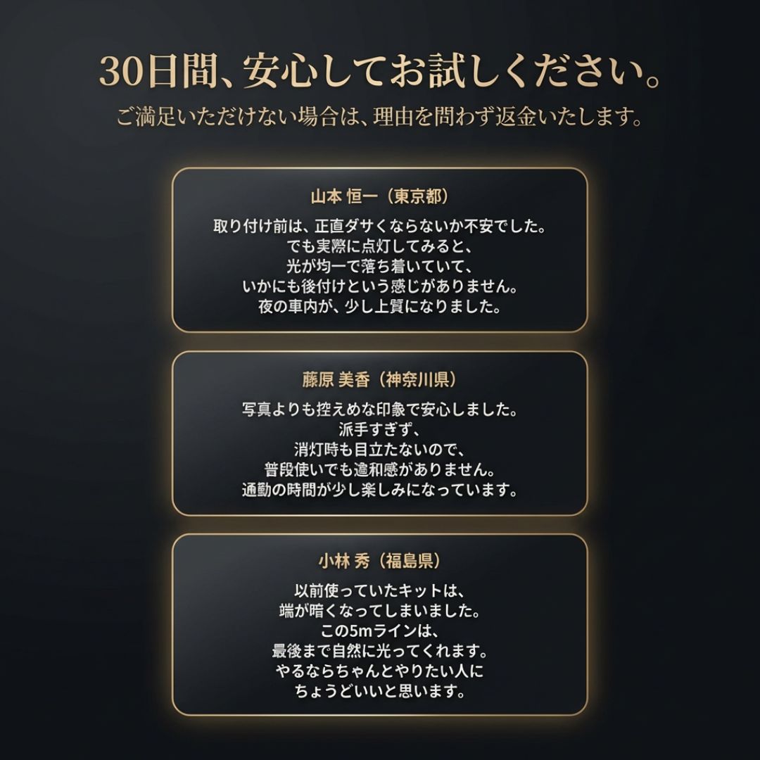 LINX™プレミアム車内アンビエントライト 5m