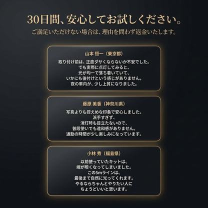 LINX™プレミアム車内アンビエントライト 5m