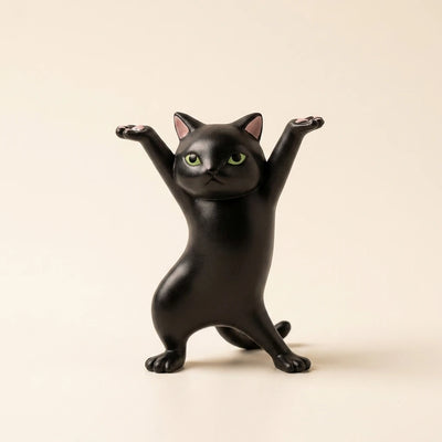 踊る猫 ブラック