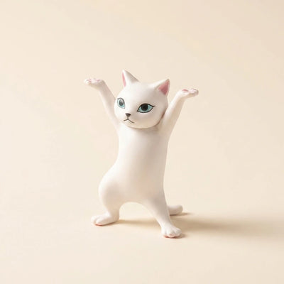 踊る猫 ホワイト