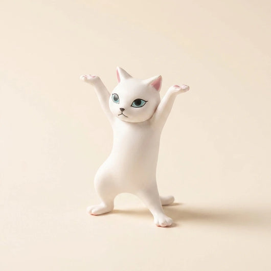 踊る猫 ホワイト