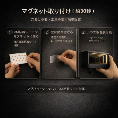 インフィニティガラージミラー奥行き × 落ち着いた光のディスプレイ