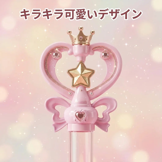 Sparkly cute design close-up