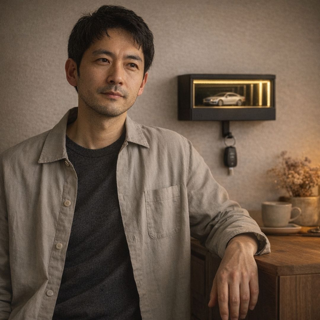 インフィニティガラージミラー奥行き × 落ち着いた光のディスプレイ