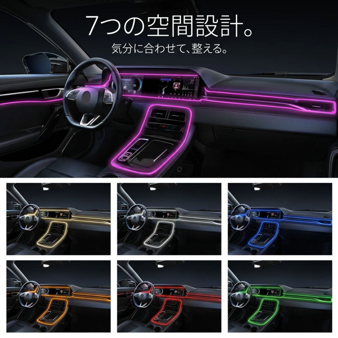 LINX™プレミアム車内アンビエントライト 5m