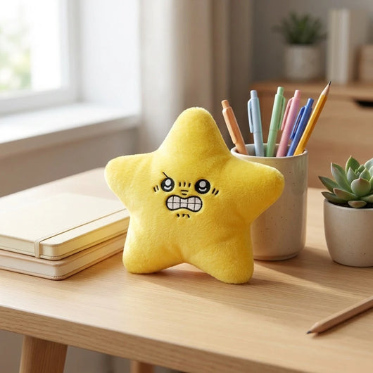 おこ星さん デスクのマスコット