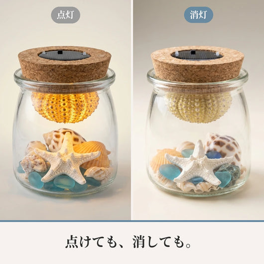 LACIAGA 瓶の中の海 ソーラーランプ