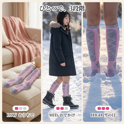 LOW・MID・HIGHの3段階をシーンで使い分け