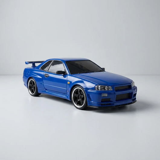 1/18 blue sedan