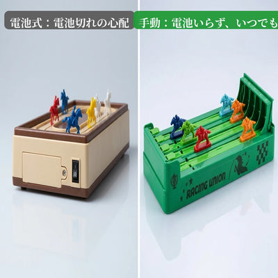 電池式と手動式の比較（電池いらず）
