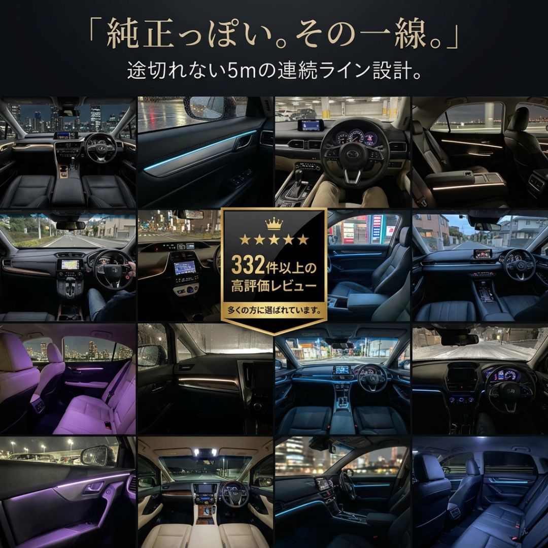 LINX™プレミアム車内アンビエントライト 5m