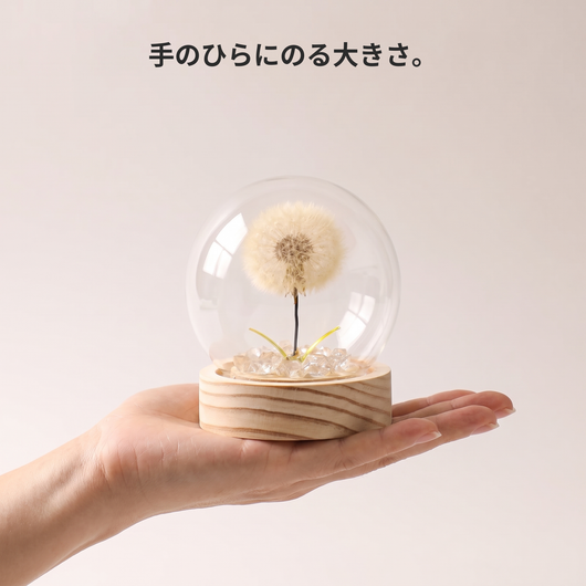 手のひらにのる大きさ