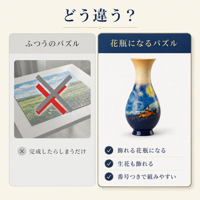 LACIAGA 3D立体花瓶パズル
