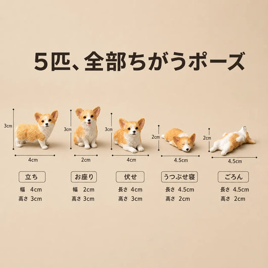 LACIAGA コーギー置物