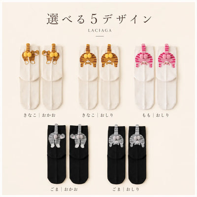 LACIAGA にゃんこおしりソックス