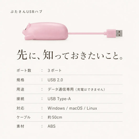 LACIAGA ぶたさんUSBハブ