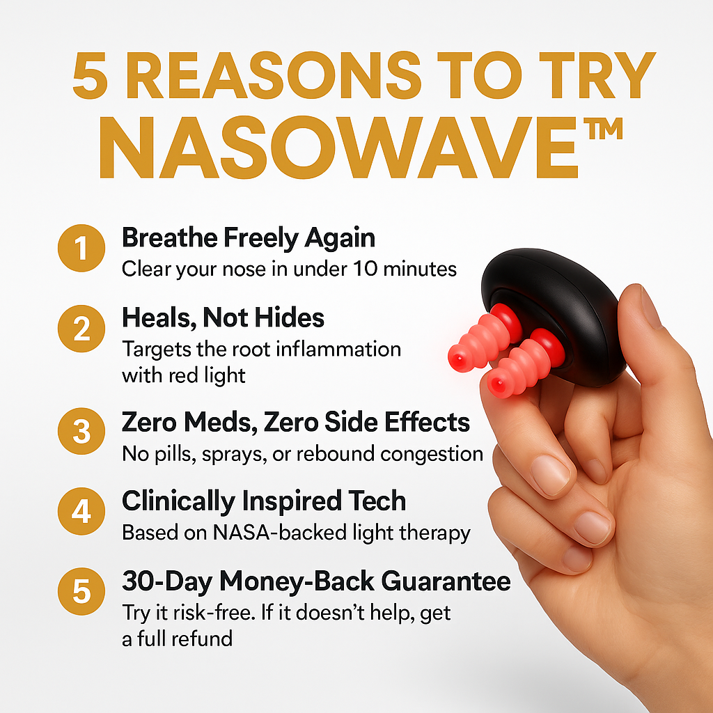 NasoWave™ Nasal Red Light Device