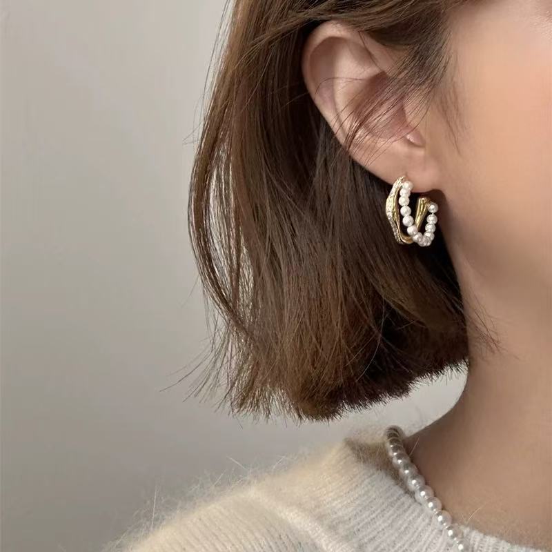 Laciaga™ Pearl Geometry Earrings