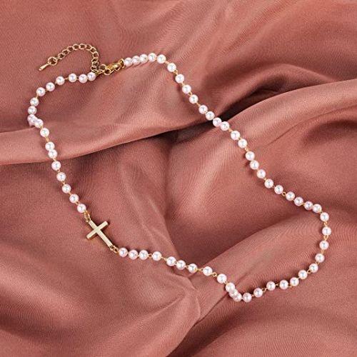 Laciaga™ Eternal Pearl Cross Necklace