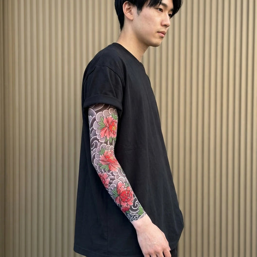 牡丹 腕 タトゥースリーブ