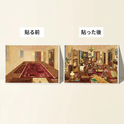 LACIAGA レトロ立体シール