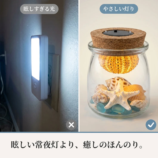 LACIAGA 瓶の中の海 ソーラーランプ