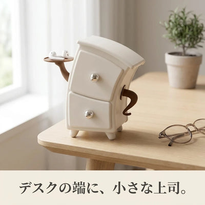 LACIAGA やれやれチェスト デスクでの使用イメージ