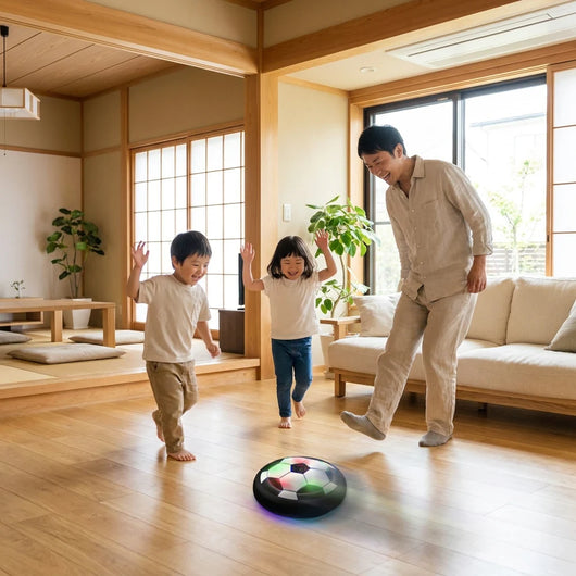 家族でリビング遊び
