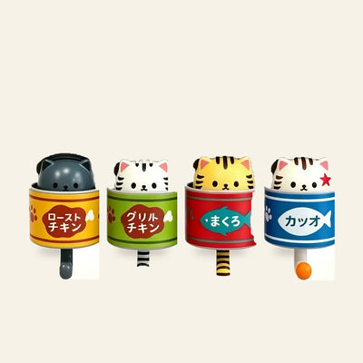 猫缶フック 4個セット 集合