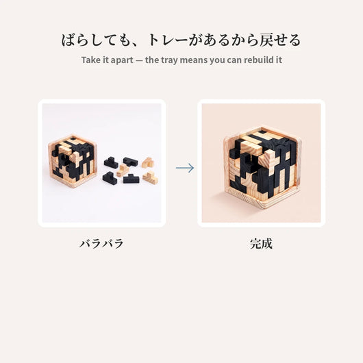 ばらしても戻せる