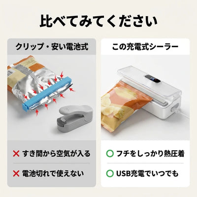 Comparison vs clip and cheap sealer