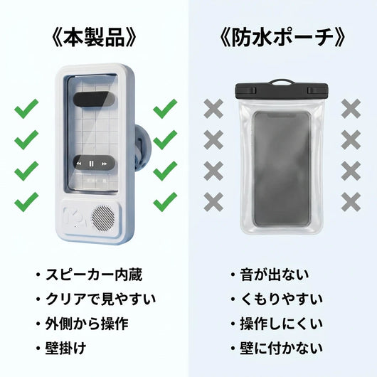 防水ポーチとの比較
