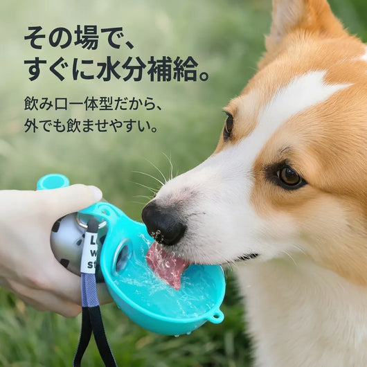 LACIAGA ステンレス携帯ペット給水ボトル