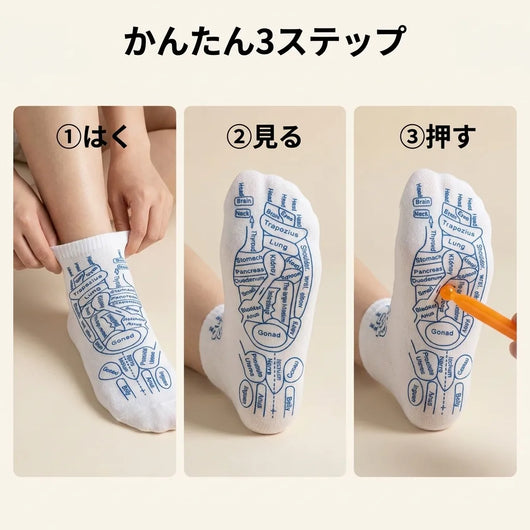 LACIAGA 足裏マップケアソックス